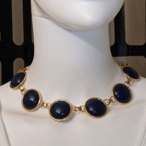 Beautiful blue & gold necklace